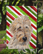 Load image into Gallery viewer, Golden Doodle 2 Candy Cane Christmas Garden Flag - Outdoor Decorative Yard Flag