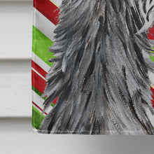 Load image into Gallery viewer, Scottish Deerhound Candy Cane Christmas Flag Canvas House Size SC9813CHF