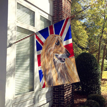 Load image into Gallery viewer, Afghan Hound with English Union Jack British Flag Flag Canvas House Size SC9814CHF