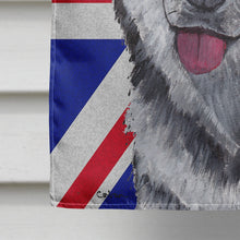 Load image into Gallery viewer, Alaskan Malamute with English Union Jack British Flag Flag Canvas House Size SC9815CHF
