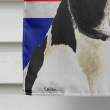 Load image into Gallery viewer, Boston Terrier with English Union Jack British Flag Flag Canvas House Size SC9816CHF