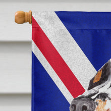 Load image into Gallery viewer, Welsh Springer Spaniel with English Union Jack British Flag Flag Canvas House Size SC9817CHF