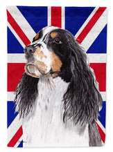 Load image into Gallery viewer, Welsh Springer Spaniel with English Union Jack British Flag Garden Flag - Outdoor Decorative Yard Flag SC9817GF