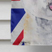 Load image into Gallery viewer, Bichon Frise with English Union Jack British Flag Flag Canvas House Size SC9818CHF