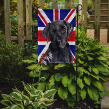 Load image into Gallery viewer, Labrador with English Union Jack British Flag Garden Flag - Outdoor Decorative Yard Flag