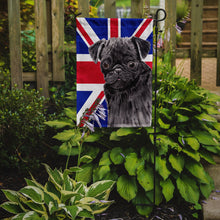 Load image into Gallery viewer, Pug with English Union Jack British Flag Garden Flag - Outdoor Decorative Yard Flag