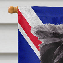 Load image into Gallery viewer, Border Collie with English Union Jack British Flag Flag Canvas House Size SC9824CHF