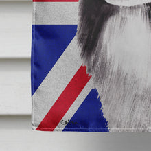 Load image into Gallery viewer, Border Collie with English Union Jack British Flag Flag Canvas House Size SC9824CHF