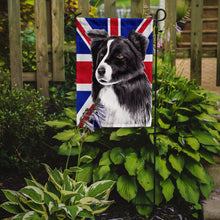 Load image into Gallery viewer, Border Collie with English Union Jack British Flag Garden Flag – Decorative Outdoor Yard Flag SC9824GF