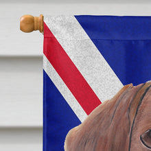 Load image into Gallery viewer, Dachshund with English Union Jack British Flag Flag Canvas House Size SC9825CHF