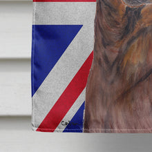 Load image into Gallery viewer, Dachshund with English Union Jack British Flag Flag Canvas House Size SC9825CHF