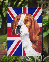 Load image into Gallery viewer, Beagle with English Union Jack British Flag Garden Flag – Decorative Outdoor Yard Flag SC9826GF