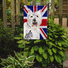 Load image into Gallery viewer, Westie with English Union Jack British Flag Garden Flag - Outdoor Decorative Yard Flag SC9827GF