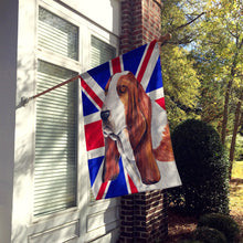 Load image into Gallery viewer, Basset Hound with English Union Jack British Flag Flag Canvas House Size SC9829CHF