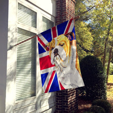 Load image into Gallery viewer, Bulldog English with English Union Jack British Flag Flag Canvas House Size SC9831CHF