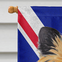 Load image into Gallery viewer, Cairn Terrier with English Union Jack British Flag Flag Canvas House Size SC9832CHF