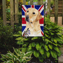 Load image into Gallery viewer, Labrador with English Union Jack British Flag Garden Flag - Outdoor Decorative Yard Flag SC9833GF