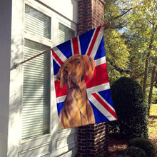 Load image into Gallery viewer, Vizsla with English Union Jack British Flag Flag Canvas House Size SC9835CHF