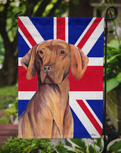 Load image into Gallery viewer, Vizsla with English Union Jack British Flag Garden Flag - Outdoor Decorative Yard Flag SC9835GF