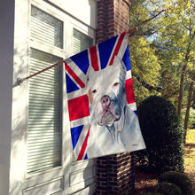 Load image into Gallery viewer, Pit Bull with English Union Jack British Flag Flag Canvas House Size SC9838CHF