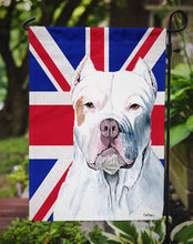 Load image into Gallery viewer, Pit Bull with English Union Jack British Flag Garden Flag - Outdoor Decorative Yard Flag