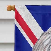 Load image into Gallery viewer, Shih Tzu with English Union Jack British Flag Flag Canvas House Size SC9840CHF
