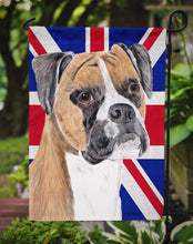 Load image into Gallery viewer, Boxer with English Union Jack British Flag Garden Flag - Outdoor Decorative Yard Flag SC9847GF