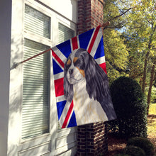 Load image into Gallery viewer, Cavalier Spaniel with English Union Jack British Flag Flag Canvas House Size SC9848CHF