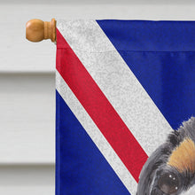 Load image into Gallery viewer, Cavalier Spaniel with English Union Jack British Flag Flag Canvas House Size SC9848CHF