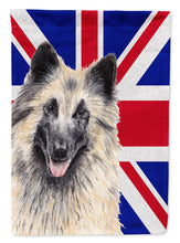 Load image into Gallery viewer, Belgian Tervuren with English Union Jack British Flag Flag Canvas House Size SC9849CHF