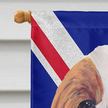 Load image into Gallery viewer, Cavalier Spaniel with English Union Jack British Flag Flag Canvas House Size SC9851CHF