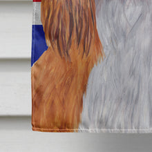 Load image into Gallery viewer, Cavalier Spaniel with English Union Jack British Flag Flag Canvas House Size SC9851CHF