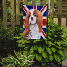 Load image into Gallery viewer, Cavalier Spaniel with English Union Jack British Flag Garden Flag - Outdoor Decorative Yard Flag SC9851GF
