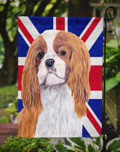 Load image into Gallery viewer, Cavalier Spaniel with English Union Jack British Flag Garden Flag - Outdoor Decorative Yard Flag SC9851GF