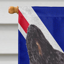 Load image into Gallery viewer, Australian Cattle Dog with English Union Jack British Flag Flag Canvas House Size SC9853CHF