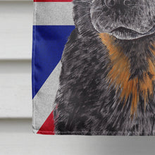 Load image into Gallery viewer, Australian Cattle Dog with English Union Jack British Flag Flag Canvas House Size SC9853CHF