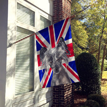 Load image into Gallery viewer, Chinese Crested with English Union Jack British Flag Flag Canvas House Size SC9857CHF