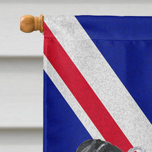 Load image into Gallery viewer, Chinese Crested with English Union Jack British Flag Flag Canvas House Size SC9857CHF