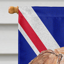 Load image into Gallery viewer, English Foxhound with English Union Jack British Flag Flag Canvas House Size SC9858CHF