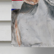 Load image into Gallery viewer, English Foxhound with English Union Jack British Flag Flag Canvas House Size SC9858CHF