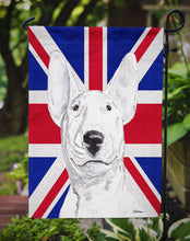 Load image into Gallery viewer, Bull Terrier with English Union Jack British Flag Garden Flag - Outdoor Decorative Yard Flag