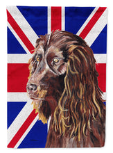 Load image into Gallery viewer, Boykin Spaniel with Engish Union Jack British Flag Flag Canvas House Size SC9862CHF