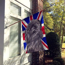 Load image into Gallery viewer, Brussels Griffon with Engish Union Jack British Flag Flag Canvas House Size SC9863CHF