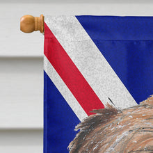 Load image into Gallery viewer, Brussels Griffon with Engish Union Jack British Flag Flag Canvas House Size SC9864CHF