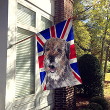 Load image into Gallery viewer, Border Terrier with Engish Union Jack British Flag Flag Canvas House Size SC9865CHF