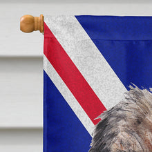 Load image into Gallery viewer, Border Terrier with Engish Union Jack British Flag Flag Canvas House Size SC9865CHF