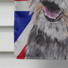 Load image into Gallery viewer, Border Terrier with Engish Union Jack British Flag Flag Canvas House Size SC9865CHF