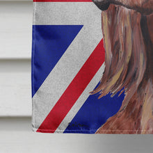 Load image into Gallery viewer, Irish Setter with Engish Union Jack British Flag Flag Canvas House Size SC9870CHF