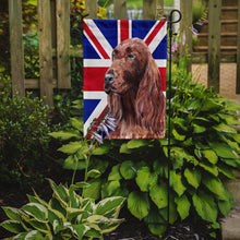 Load image into Gallery viewer, Irish Setter with Engish Union Jack British Flag Garden Flag - Outdoor Decorative Yard Flag
