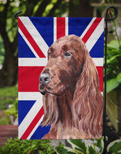 Load image into Gallery viewer, Irish Setter with Engish Union Jack British Flag Garden Flag - Outdoor Decorative Yard Flag